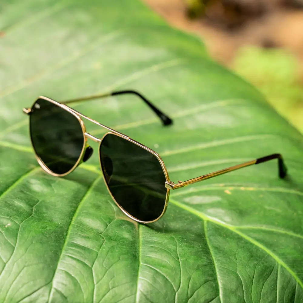 Tangle Free Aviator Hex - Black Gold Polarized - Image 6