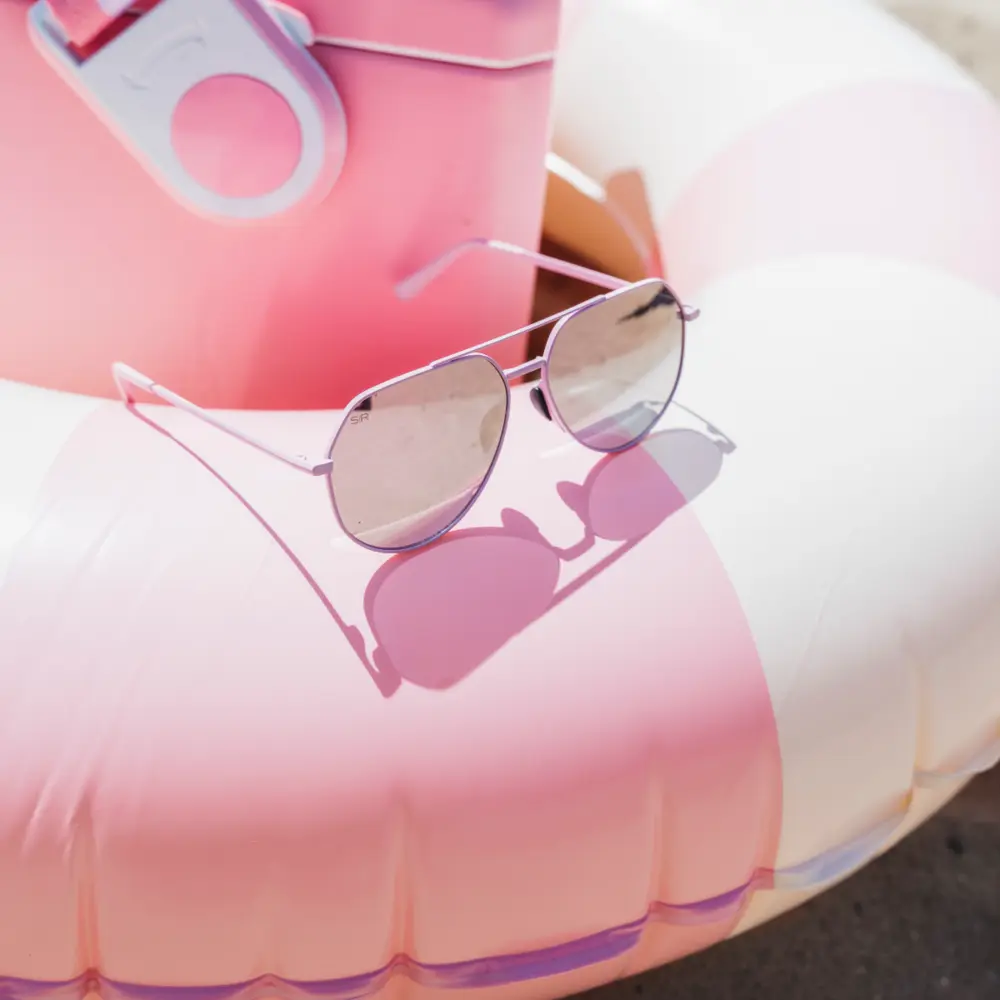 Tangle Free Aviator Hex - Rose Polarized - Image 7